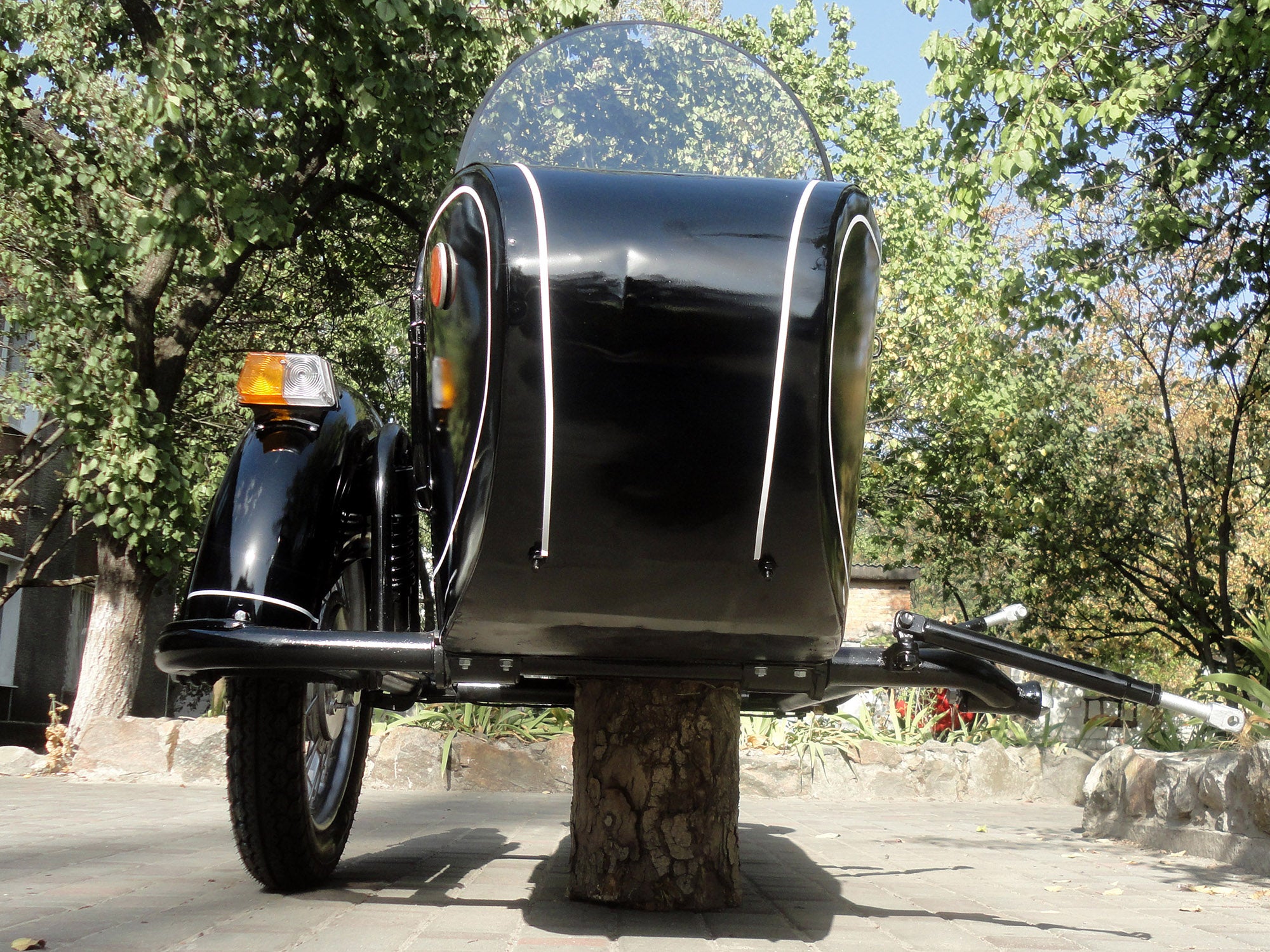 Sidecar Dnepr Used Refurbished Compatible with Motorcycle BMW Kawasaki Harley Davidson Honda etc