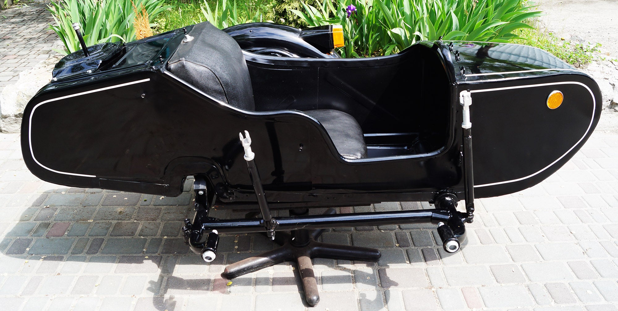 LEFT SIDE SIDECAR Dnepr Compatible with Motorcycle BMW Harley Davidson Ural Honda