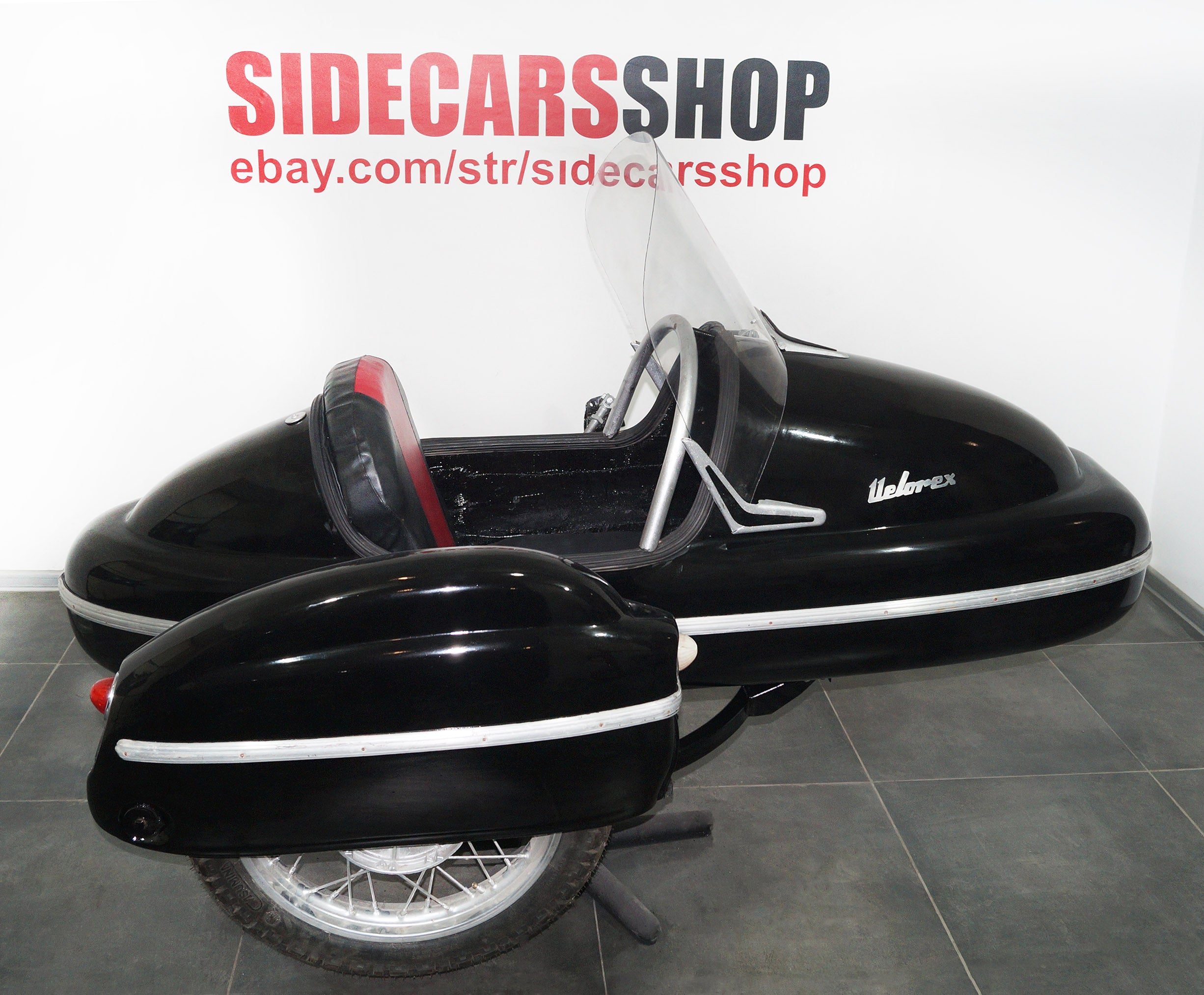 Rare Amazing Sidecar VELOREX. Motorcycle JAWA 350 / 360. 1960s. Czechoslovakia