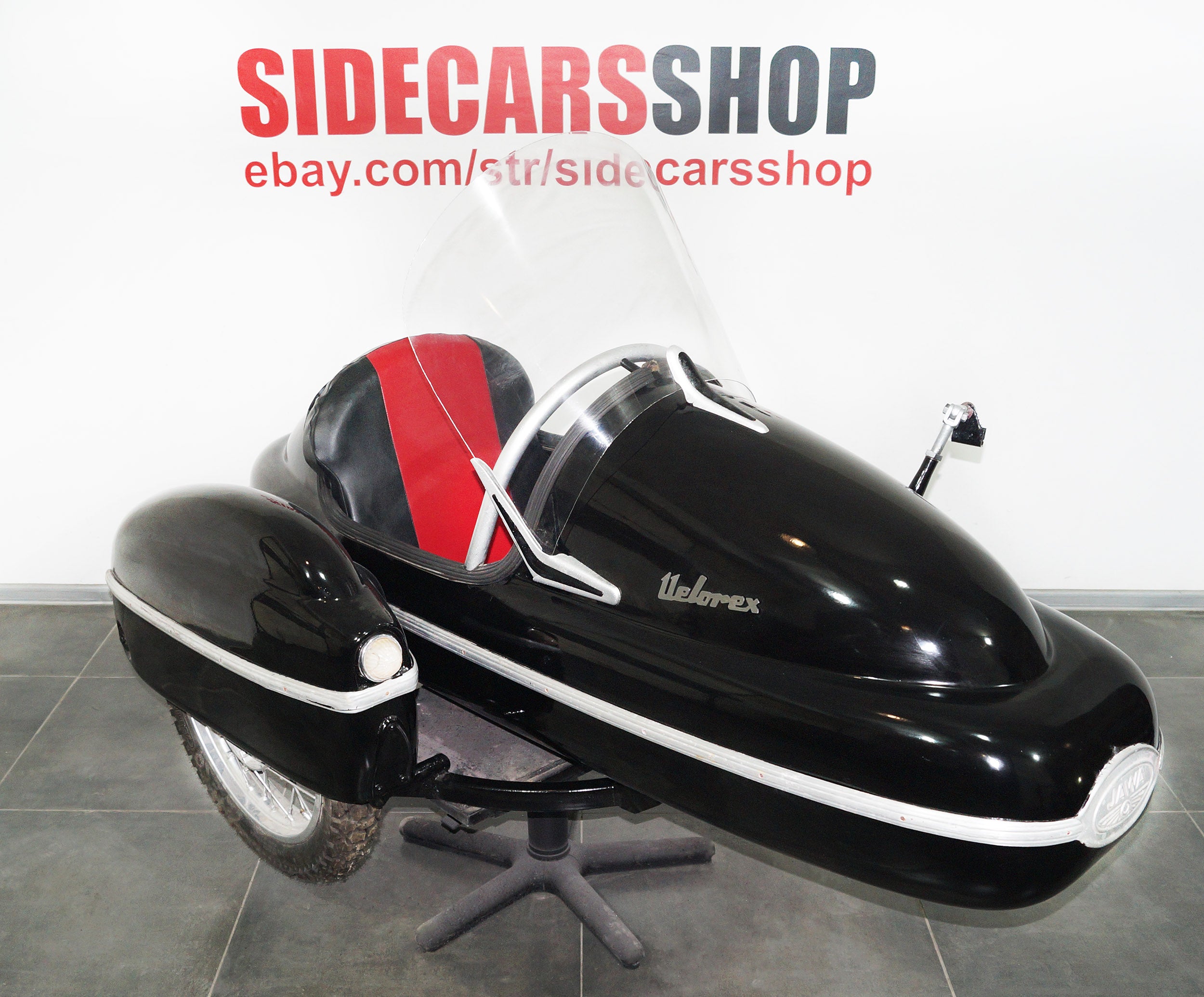 Rare Amazing Sidecar VELOREX. Motorcycle JAWA 350 / 360. 1960s. Czechoslovakia